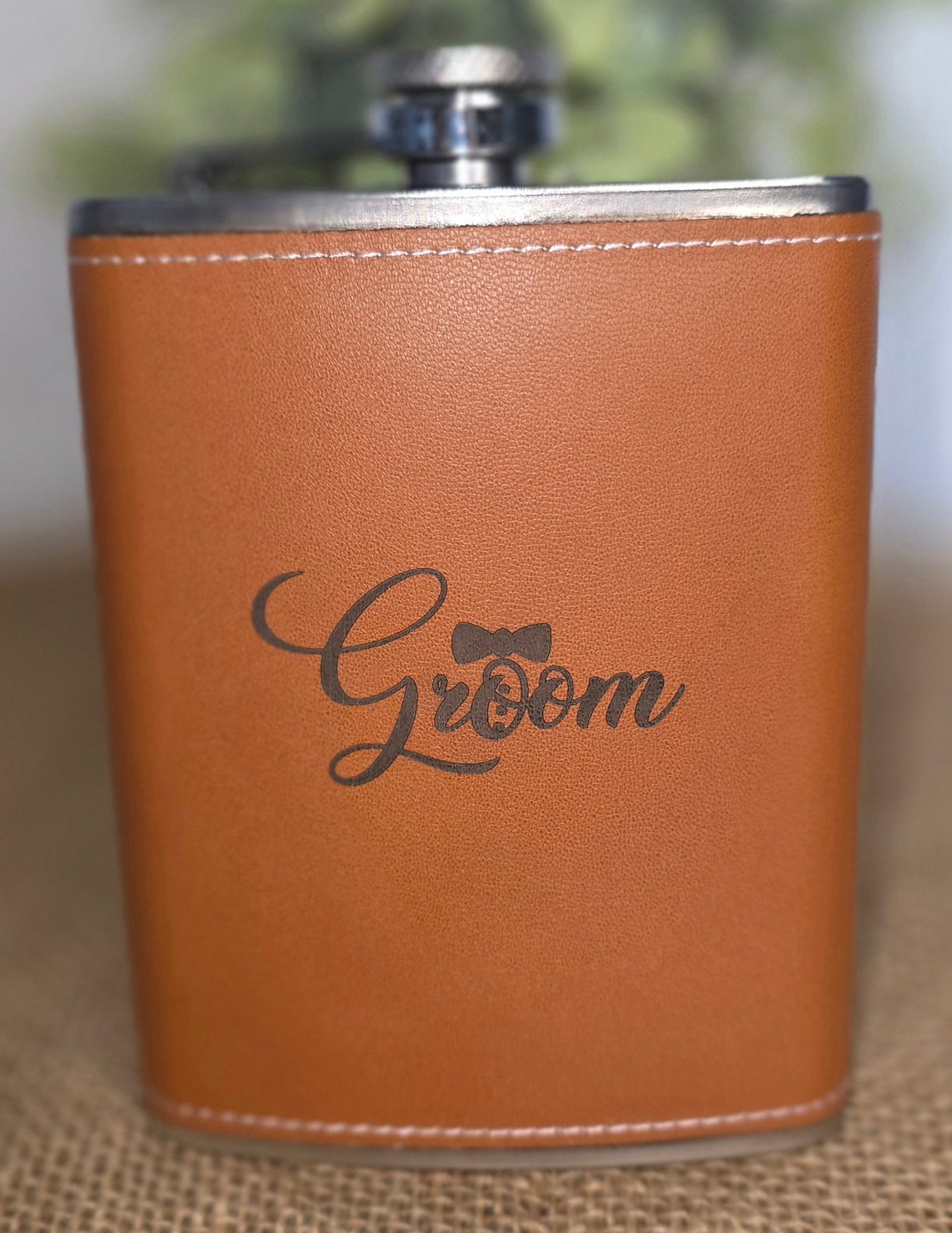 Groom with bowtie - Flask